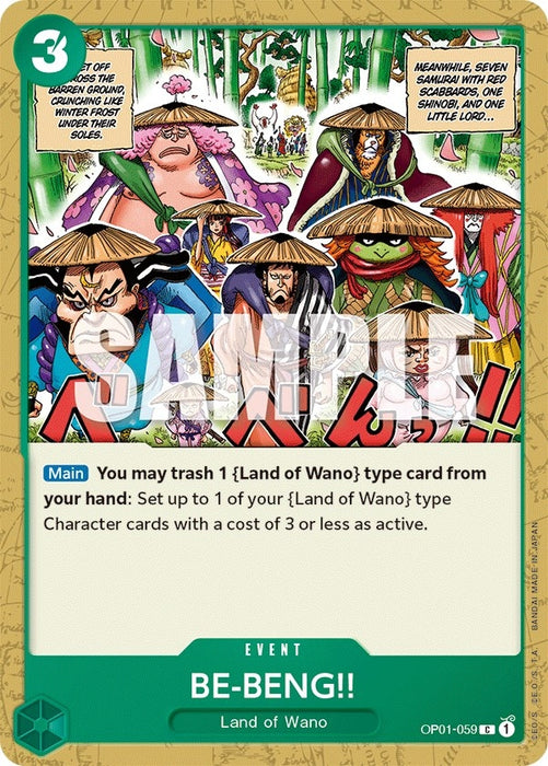Image for BE-BENG!! (OP01-059) [Romance Dawn] - One Piece Card Game