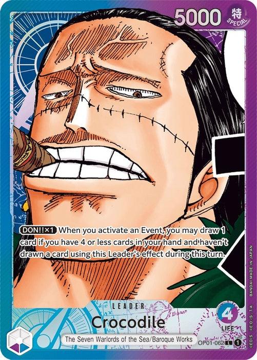 Crocodile (062) (Parallel) (OP01-062) (Foil) [Romance Dawn]