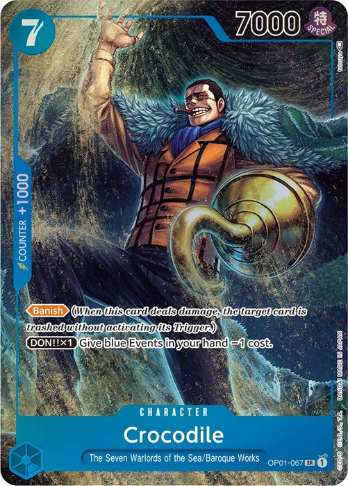 Crocodile (067) (Parallel) (OP01-067) (Foil) [Romance Dawn]