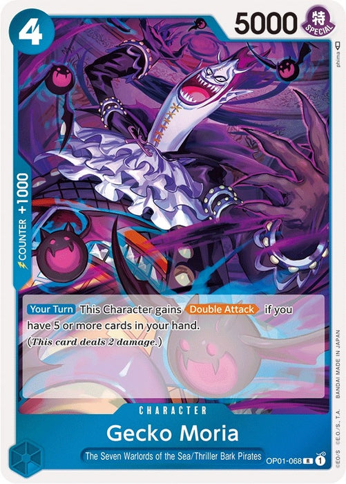 Gecko Moria (OP01-068) (Foil) [Romance Dawn]