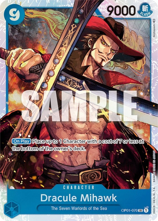Image for Dracule Mihawk (OP01-070) (Foil) [Romance Dawn] - One Piece Card Game