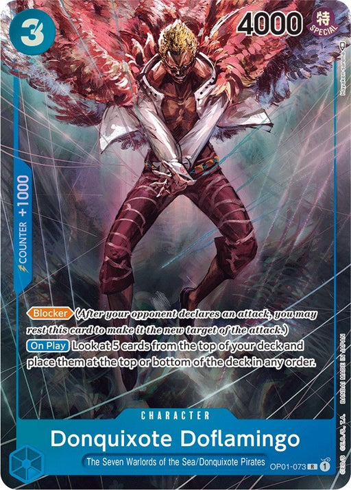 Image for Donquixote Doflamingo (073) (Parallel) (OP01-073) (Foil) [Romance Dawn] - One Piece Card Game