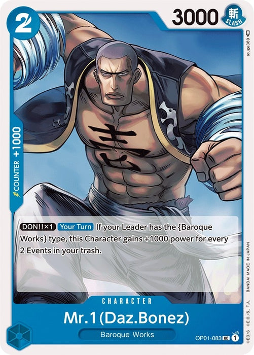 Image for Mr.1 (Daz.Bonez) (OP01-083) [Romance Dawn] - One Piece Card Game