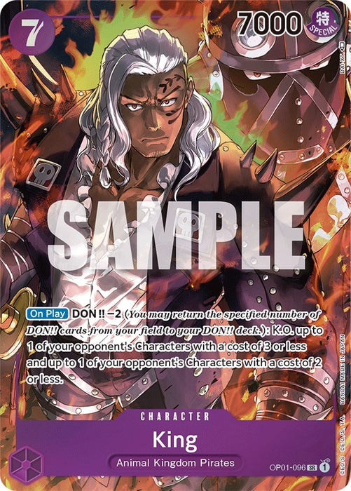 Image for King (096) (Parallel) (OP01-096) (Foil) [Romance Dawn] - One Piece Card Game