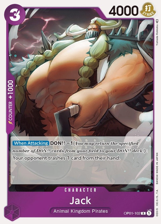 Image for Jack (OP01-102) (Foil) [Romance Dawn] - One Piece Card Game