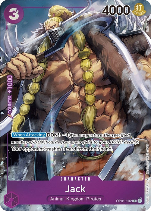 Image for Jack (Parallel) (OP01-102) (Foil) [Romance Dawn] - One Piece Card Game