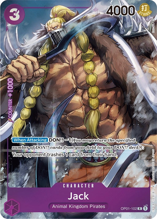 Image for Jack (Parallel) (OP01-102) (Foil) [Romance Dawn] - One Piece Card Game