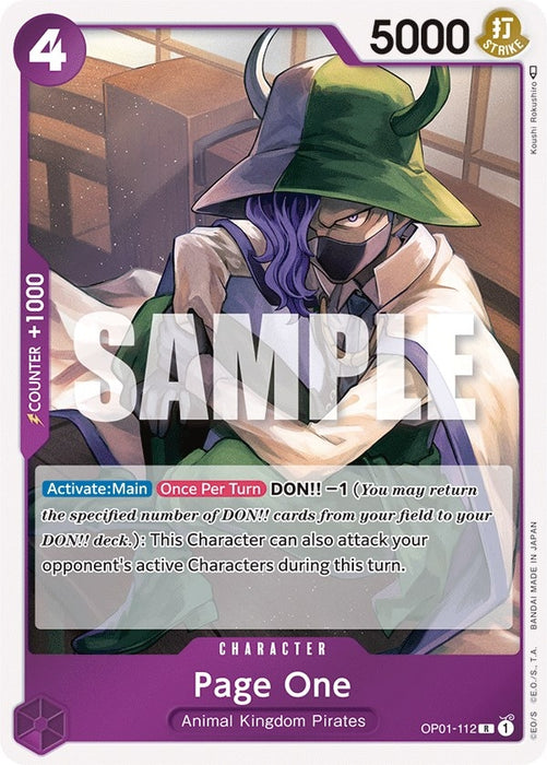 Page One (OP01-112) (Foil) [Romance Dawn]