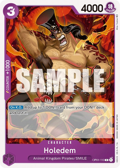 Image for Holedem (OP01-113) [Romance Dawn] - One Piece Card Game