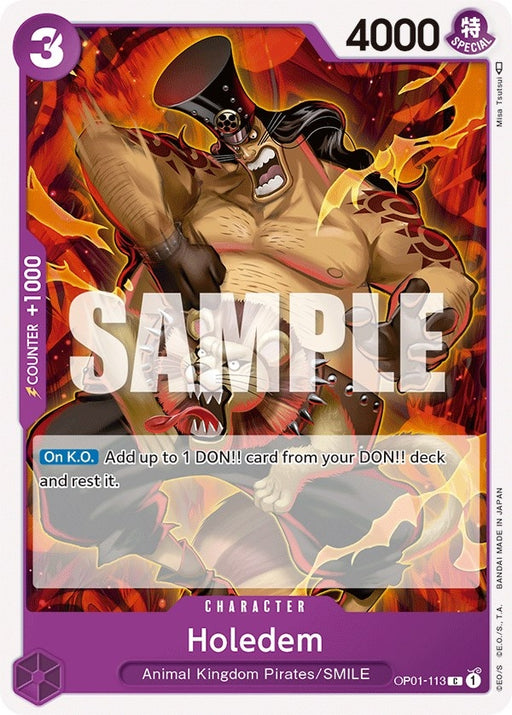Image for Holedem (OP01-113) [Romance Dawn] - One Piece Card Game