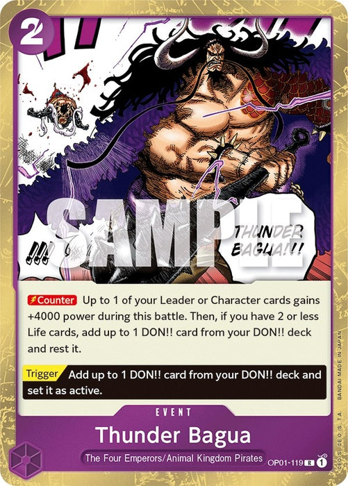 Thunder Bagua (OP01-119) (Foil) [Romance Dawn]