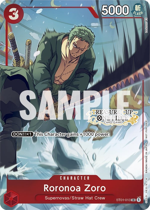 Roronoa Zoro - ST01-013 (Treasure Cup) [ST01-013] (One Piece Promotion Cards)