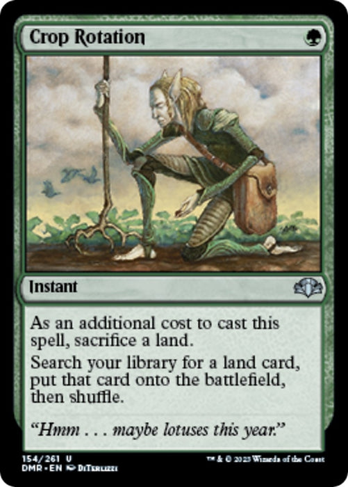 Image for Crop Rotation (154) (Foil) [Dominaria Remastered] - Magic: The Gathering