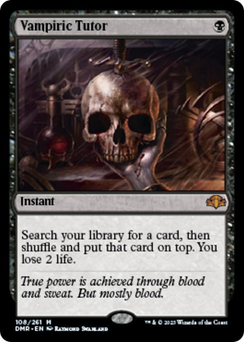 Vampiric Tutor (108) (Foil) [Dominaria Remastered]