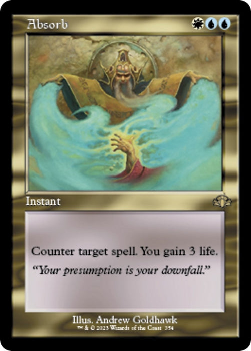 Absorb (Retro Frame) (354) (Foil) [Dominaria Remastered]