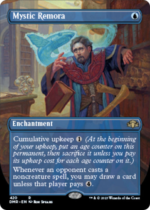Image for Mystic Remora (Borderless) (420) [Dominaria Remastered] - Magic: The Gathering