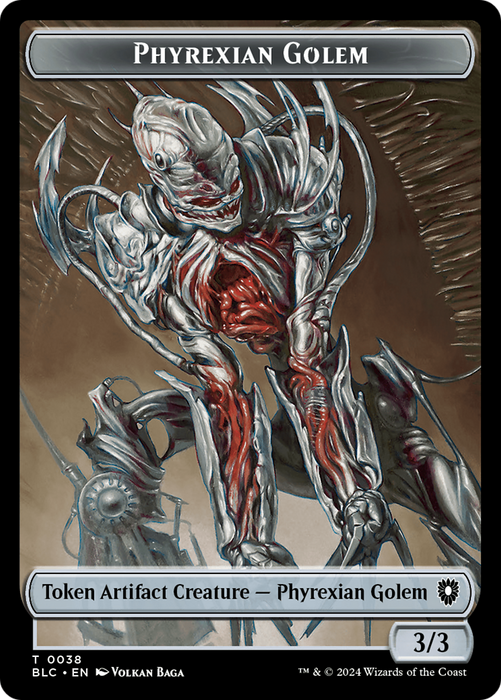 Phyrexian Golem [TBLC-038] - Bloomburrow Commander Tokens