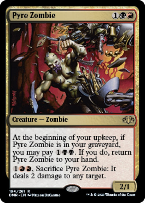 Pyre Zombie (194) (Foil) [Dominaria Remastered]