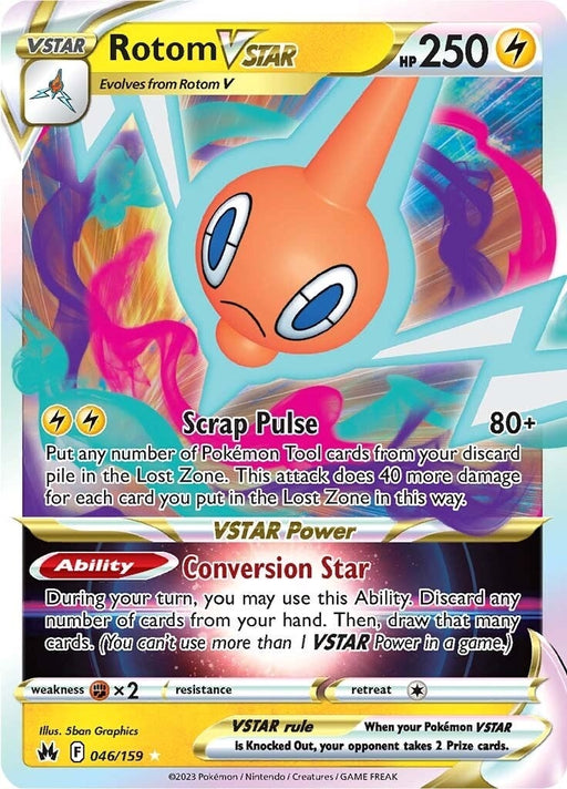 Image for Rotom VSTAR (046/159) (Holofoil) [Crown Zenith] - Pokemon