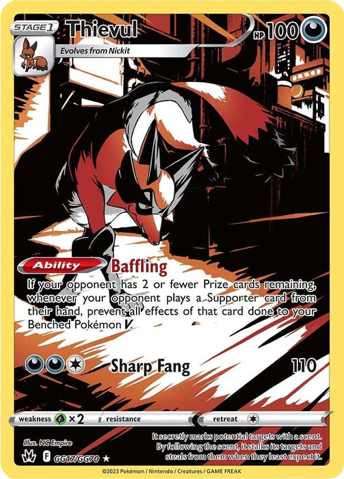 Image for Thievul (GG17/GG70) (Holofoil) [Crown Zenith: Galarian Gallery] - Pokemon