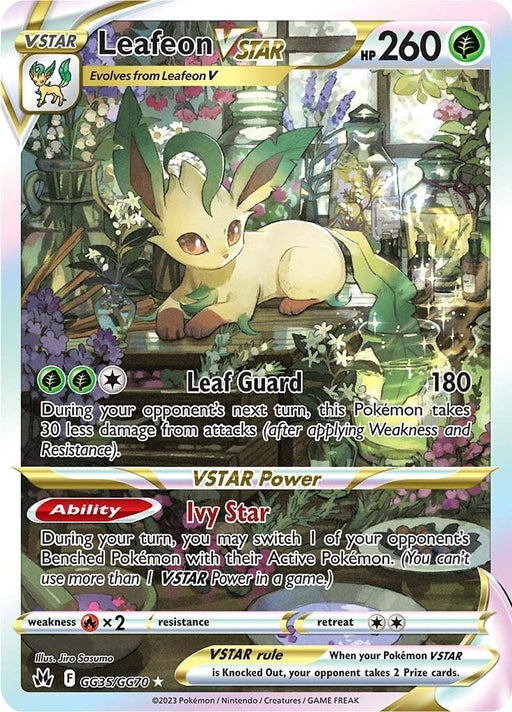 Image for Leafeon VSTAR (GG35/GG70) (Holofoil) [Crown Zenith: Galarian Gallery] - Pokemon