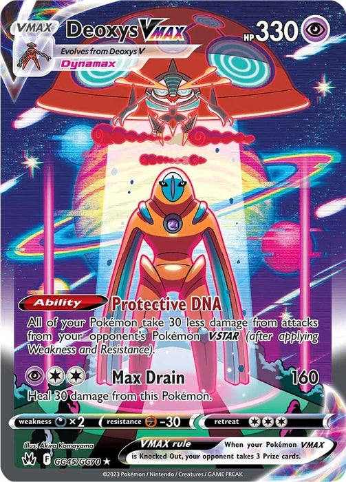 Image for Deoxys VMAX (GG45/GG70) (Holofoil) [Crown Zenith: Galarian Gallery] - Pokemon