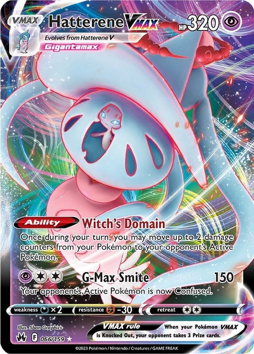 Image for Hatterene VMAX (066/159) (Holofoil) [Crown Zenith] - Pokemon