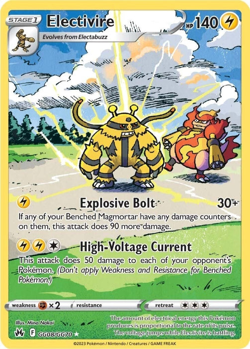 Image for Electivire (GG08/GG70) (Holofoil) [Crown Zenith: Galarian Gallery] - Pokemon