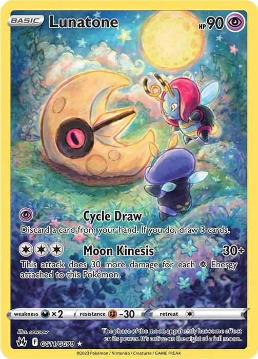 Image for Lunatone (GG11/GG70) (Holofoil) [Crown Zenith: Galarian Gallery] - Pokemon