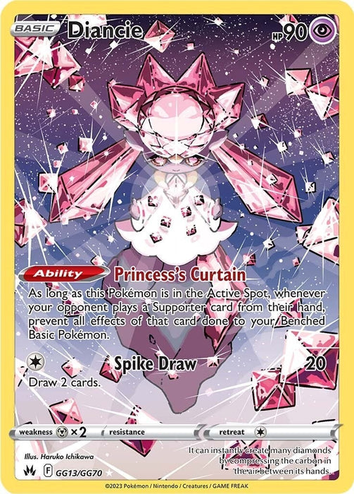 Image for Diancie (GG13/GG70) (Holofoil) [Crown Zenith: Galarian Gallery] - Pokemon