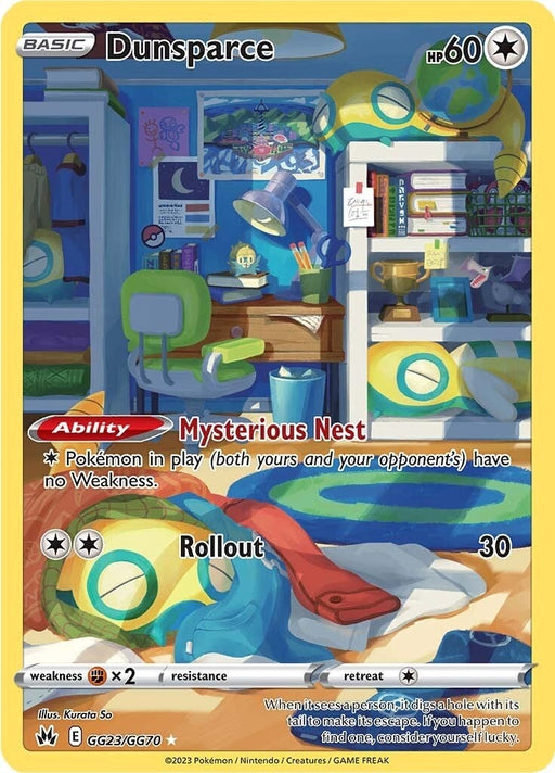 Image for Dunsparce (GG23/GG70) (Holofoil) [Crown Zenith: Galarian Gallery] - Pokemon