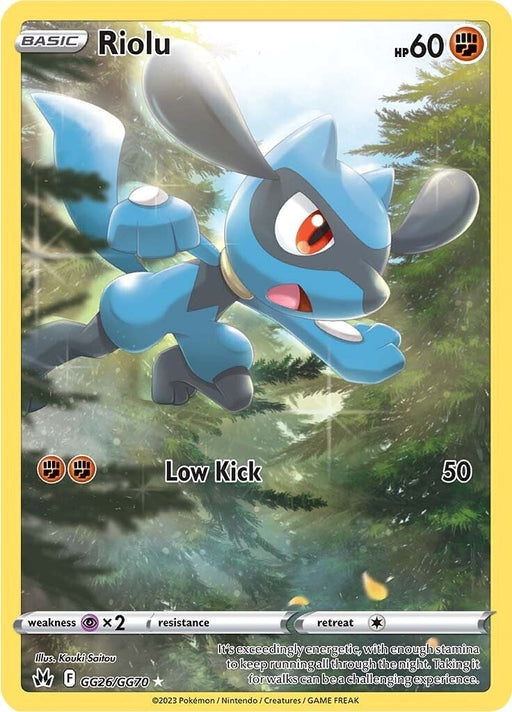 Image for Riolu (GG26/GG70) (Holofoil) [Crown Zenith: Galarian Gallery] - Pokemon