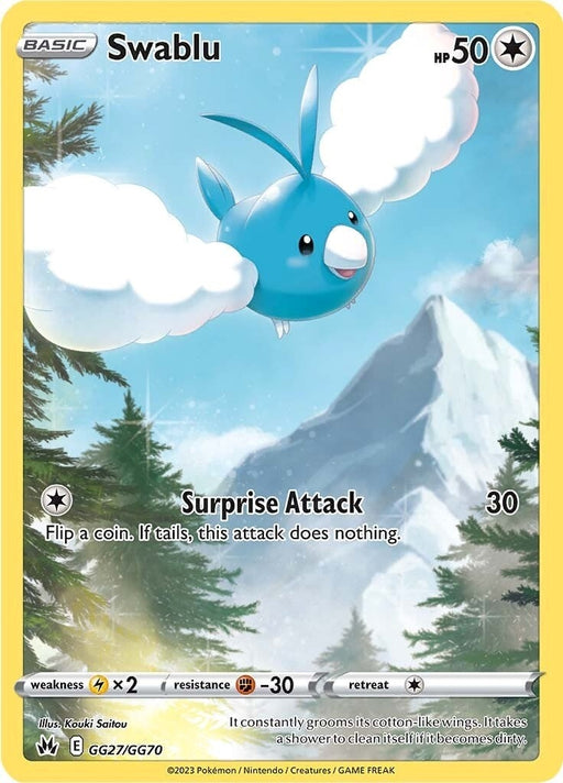 Image for Swablu (GG27/GG70) (Holofoil) [Crown Zenith: Galarian Gallery] - Pokemon