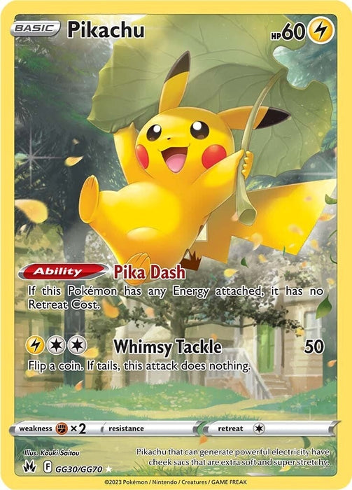 Image for Pikachu (GG30/GG70) (Holofoil) [Crown Zenith: Galarian Gallery] - Pokemon