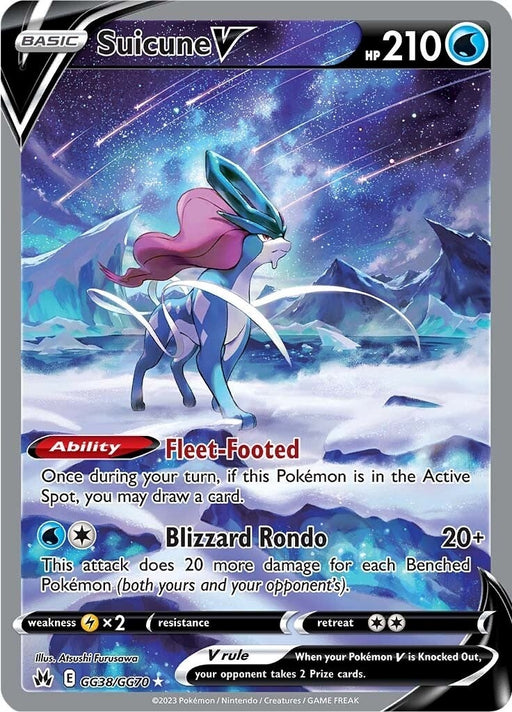 Image for Suicune V (GG38/GG70) (Holofoil) [Crown Zenith: Galarian Gallery] - Pokemon