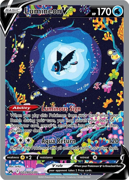 Image for Lumineon V (GG39/GG70) (Holofoil) [Crown Zenith: Galarian Gallery] - Pokemon