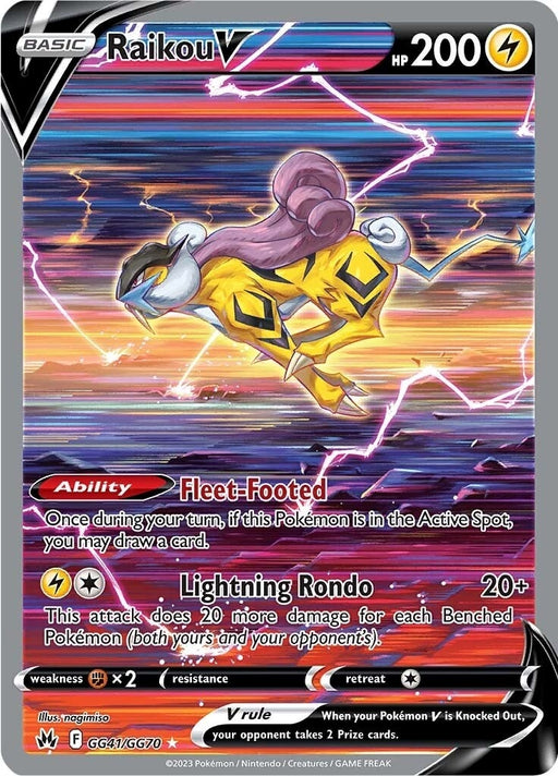 Image for Raikou V (GG41/GG70) (Holofoil) [Crown Zenith: Galarian Gallery] - Pokemon