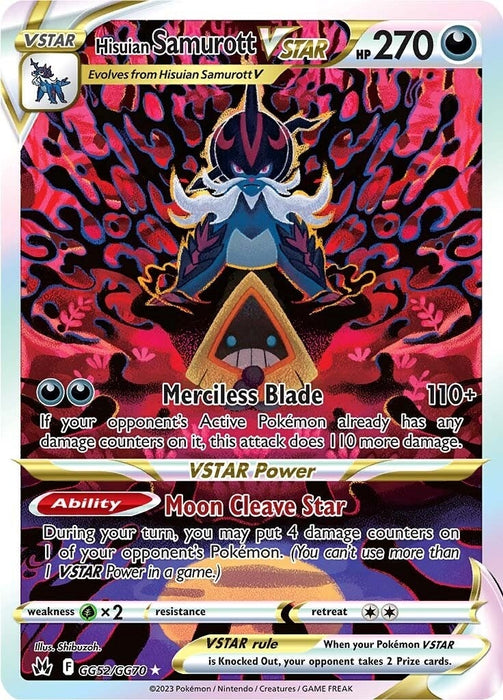 Image for Hisuian Samurott VSTAR (GG52/GG70) (Holofoil) [Crown Zenith: Galarian Gallery] - Pokemon
