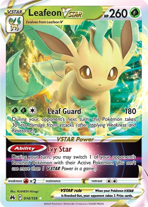 Image for Leafeon VSTAR (014/159) (Holofoil) [Crown Zenith] - Pokemon