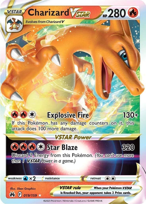 Image for Charizard VSTAR (019/159) (Holofoil) [Crown Zenith] - Pokemon