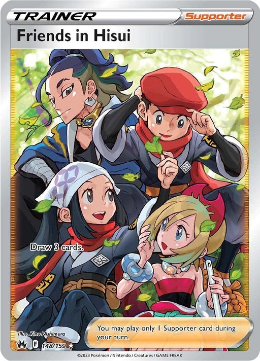 Image for Friends in Hisui (Full Art) (148/159) (Holofoil) [Crown Zenith] - Pokemon