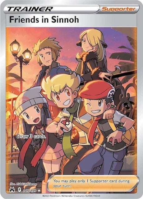 Image for Friends in Sinnoh (Full Art) (149/159) (Holofoil) [Crown Zenith] - Pokemon