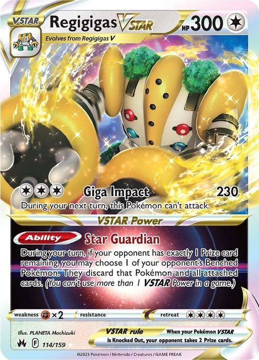 Image for Regigigas VSTAR (114/159) (Holofoil) [Crown Zenith] - Pokemon