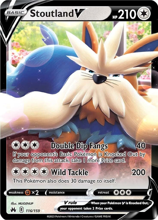 Image for Stoutland V (116/159) (Holofoil) [Crown Zenith] - Pokemon