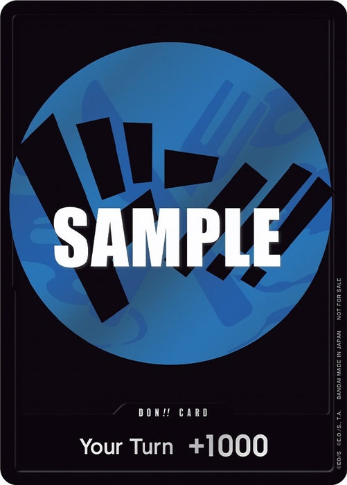 DON!! Card (Blue) (Foil) [One Piece Promotion Cards]