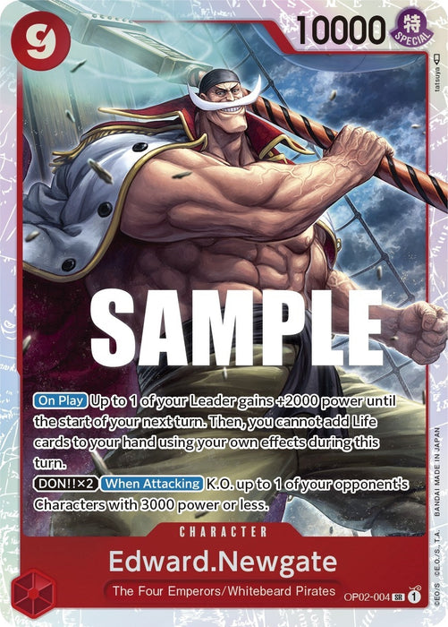 Image for Edward.Newgate (004) (OP02-004) (Foil) [Paramount War] - One Piece Card Game