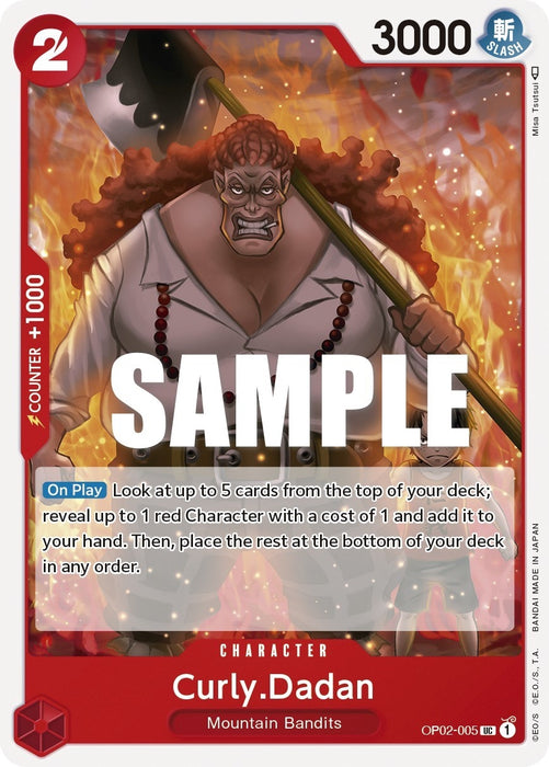 Image for Curly.Dadan (OP02-005) [Paramount War] - One Piece Card Game