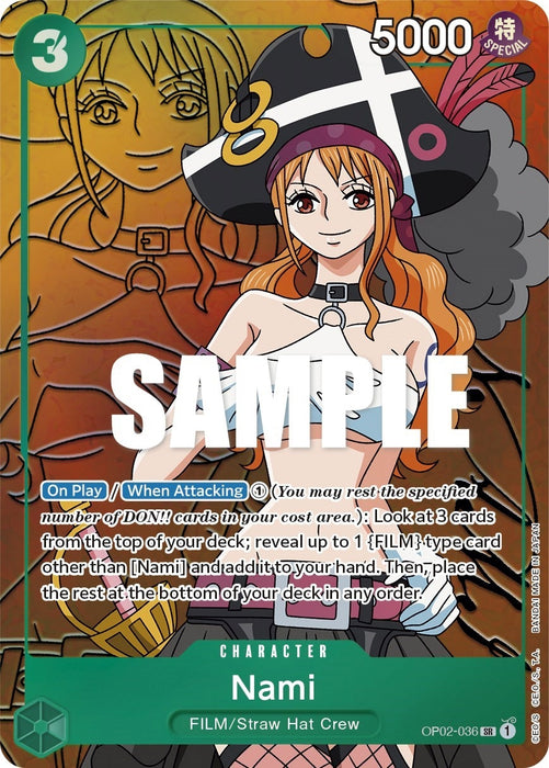 Image for Nami (Alternate Art) (OP02-036) (Foil) [Paramount War] - One Piece Card Game