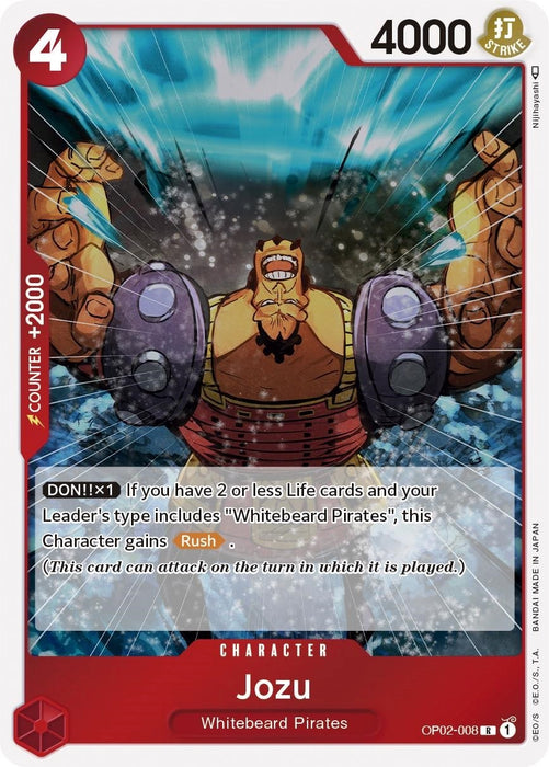 Image for Jozu (OP02-008) (Foil) [Paramount War] - One Piece Card Game