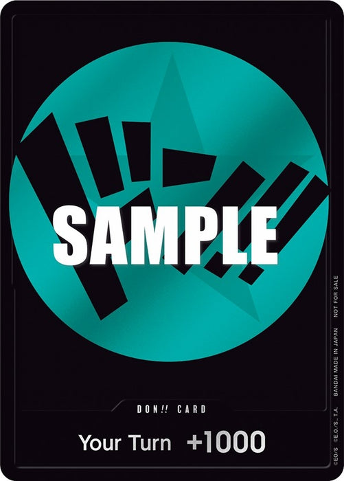 DON!! Card (Teal) (Foil) [One Piece Promotion Cards]